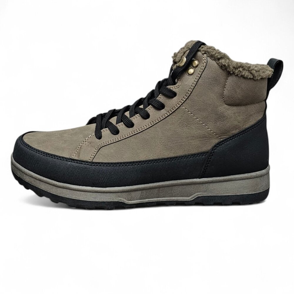 Weatherproof Logjam Lace Up Snow Sneaker Boots Memory Foam Men's 11 Brown NEW